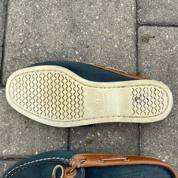 Sebago Dockside Blue Brown slide on 7 M - Picture 9 of 9